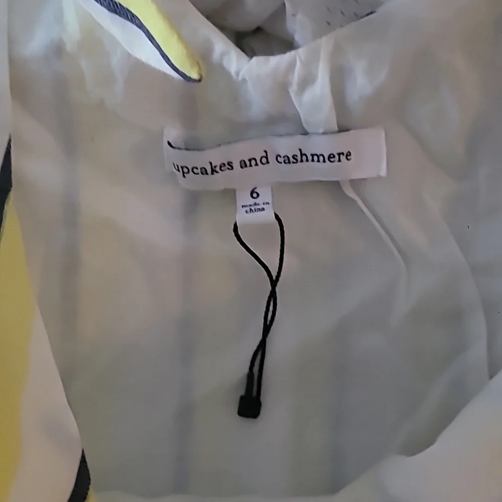 NWOT CUPCAKES AND CASHMERE MARGUERITE STRIPE DRESS W/ SHOULDER TIES Size 6 - Picture 5 of 7